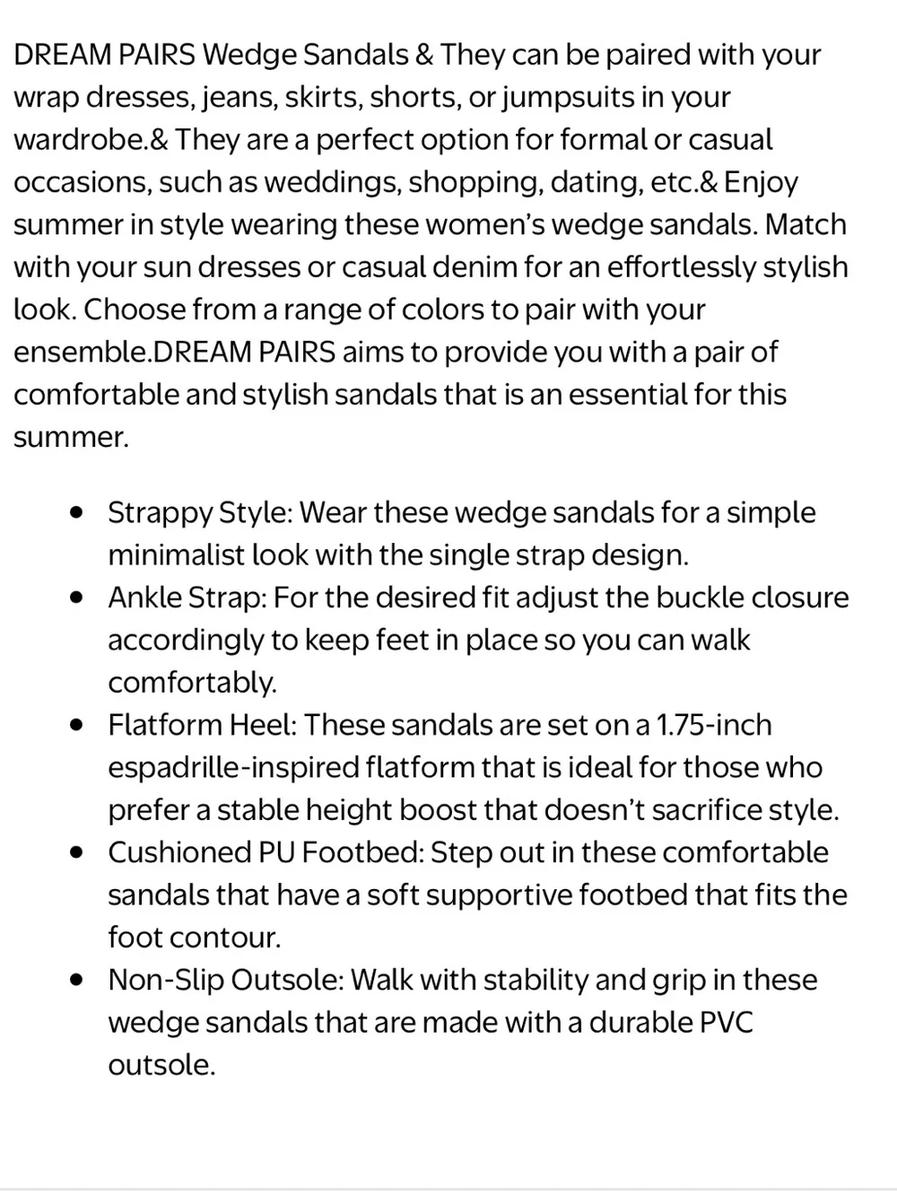 NIB DREAM PAIRS Tan Espadrille Flatform Sandals Open Toe Ankle Strap